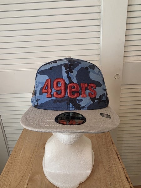 NWS San Francisco 49ers Blue Camo New Era 59fifty 7 1/4 NFL