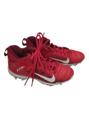 Used Nike ALPHA AQ7654-600 RED/WHT BB/SB Cleats Red Junior 04 11862-S000091260
