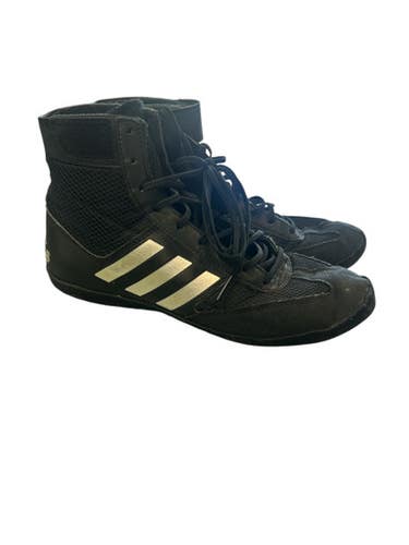 Used Adidas Wrestling Shoes Black Senior 7.5 11862-S000091249