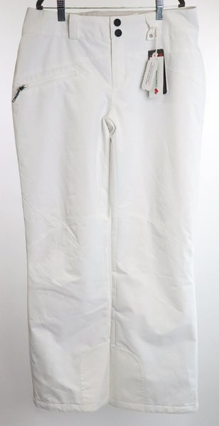 Obermeyer Malta Pant Ski Pants Snow White Pockets Winter Women's Size 8 NWT