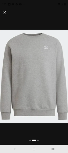 Gray Men's Large/Extra Large Adidas Sweatshirt (New)