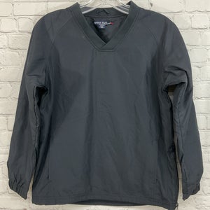 Sport Tek 90836 Youth 100% Polyester Windbreaker Pullover Black Medium