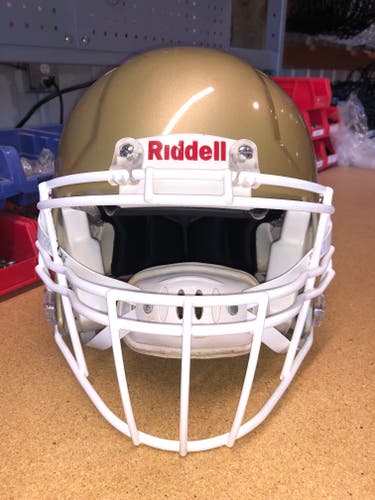 USED RIDDELL SPEED ADULT HELMET - MEDIUM - VEGAS GOLD