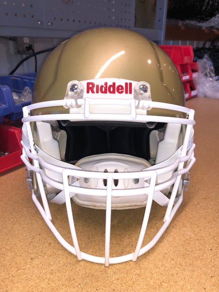 USED RIDDELL SPEED ADULT HELMET - MEDIUM - VEGAS GOLD