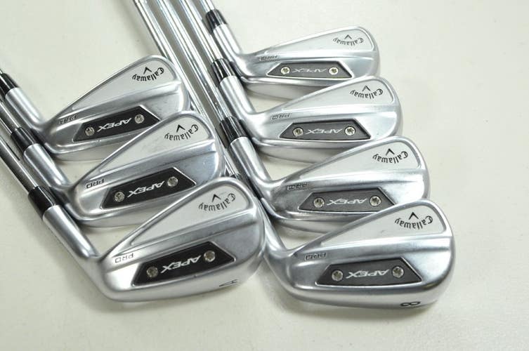 Callaway Apex Pro 24 5-PW,AW Iron Set Stiff Flex Right NS Pro 105 Steel # 204032