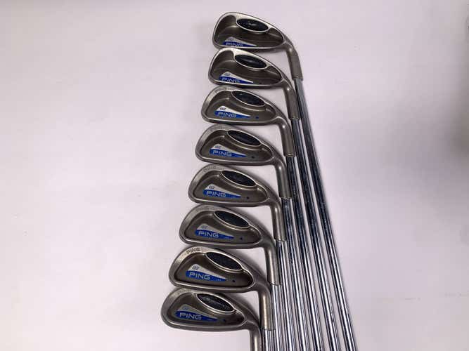 Ping G2 Iron Set 3-9+SW Blue Dot 1* Up TFC 100 Regular Steel Mens RH