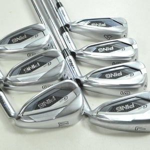 Ping G425 4-W Iron Set Regular Flex Blue Dot Right AWT 2.0 Steel # 203311