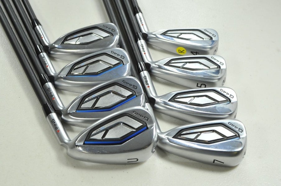 Ping G440 4-W,UW Iron Set Regular Flex Red Dot Right Alta CB Graphite  # 201906