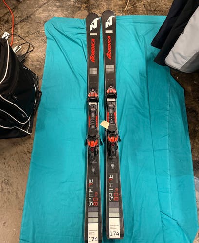Skis Men's Nordica 174 cm All Mountain Spitfire 80 Skis Max Din 12 (Used)