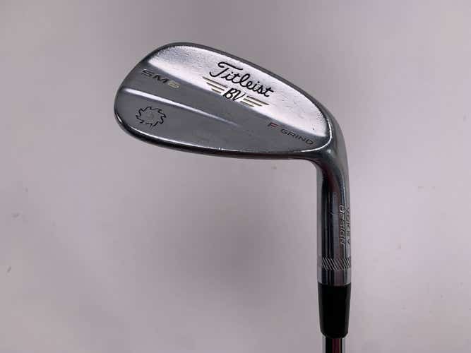 Titleist Vokey SM6 Tour Chrome Gap Wedge GW 46* 8 Bounce F-Grind Wedge Mens RH