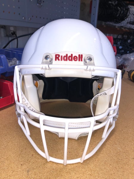 USED RIDDELL SPEED ADULT HELMET - LARGE - METALLIC WHITE