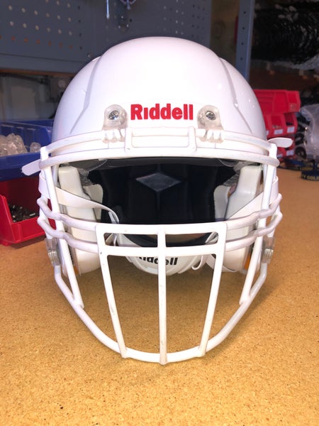 USED RIDDELL SPEED ADULT HELMET - LARGE - METALLIC WHITE