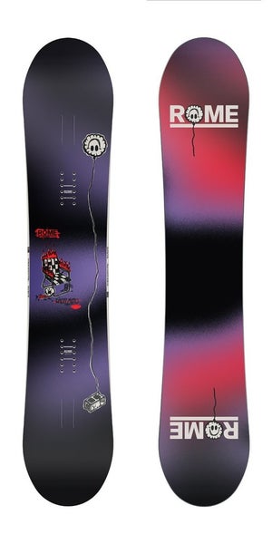 Rome Party Mod Wide Men's Snowboard, Size 156 cm, True Twin Park New 2026
