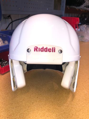 USED RIDDELL SPEED ADULT HELMET - LARGE - METALLIC WHITE - REJECT
