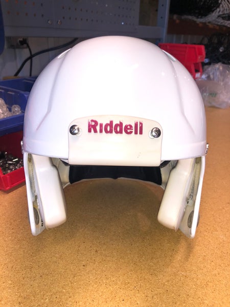 USED RIDDELL SPEED ADULT HELMET - LARGE - METALLIC WHITE - REJECT