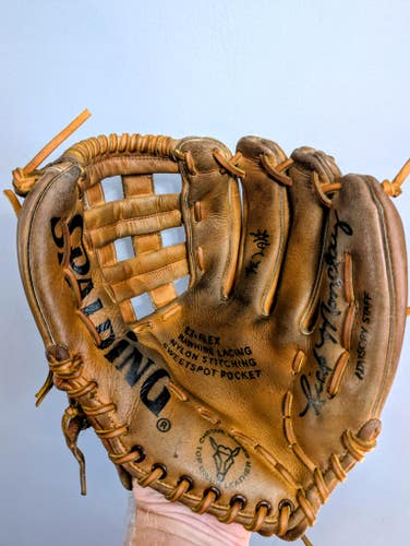 Vintage Spalding Rick Monclay RH Baseball Glove 12" (Used)
