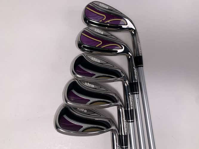 Adams Idea Womens 2014 Iron Set 7-PW+SW Grafalloy Idea Womens 50g Ladies RH