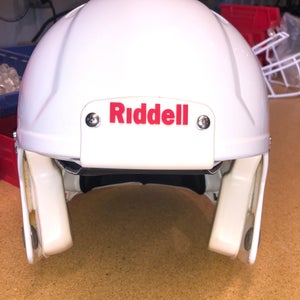 USED RIDDELL SPEED ADULT HELMET - LARGE - METALLIC WHITE - REJECT