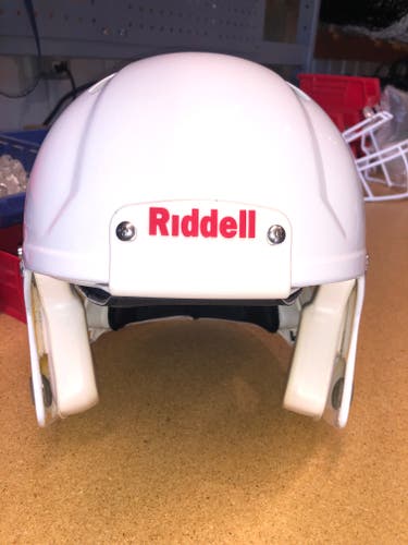 USED RIDDELL SPEED ADULT HELMET - LARGE - METALLIC WHITE - REJECT
