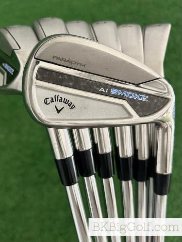 Callaway Paradym Ai Smoke Iron Set 5-A / KBS $-Taper Lite 100 Stiff