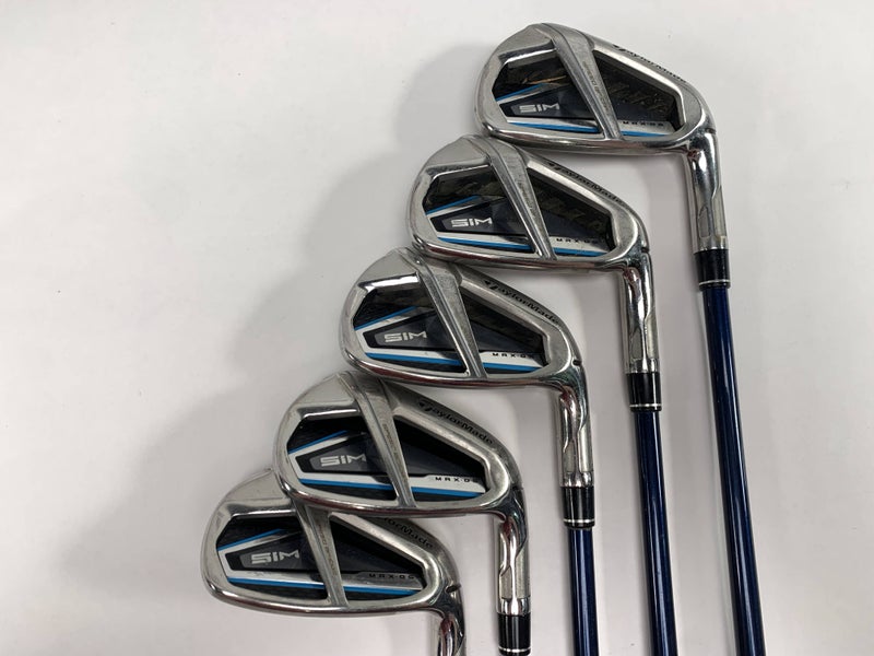TaylorMade SIM MAX Iron Set 6-9+AW Fujikura Ventus Blue 6R Regular RH +1''