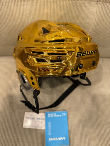 Rare! Vegas Golden Knights Gold Bauer Pro Stock Hockey Helmet Size Medium