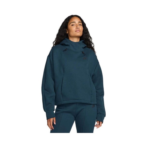 Nike Sportswear Tech Fleece Oversized Hoodie Navy FV6322-478 Womens Size Small