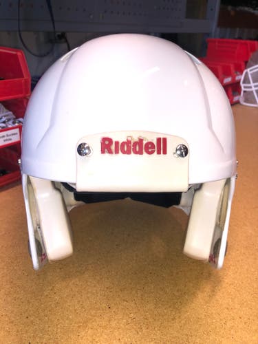 USED RIDDELL SPEED ADULT HELMET - LARGE - METALLIC WHITE - REJECT