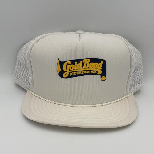 Vintage Gold Bond Ice Cream Hulk Hogan Snapback Hat Trucker Cap Rare