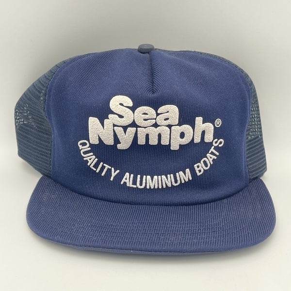 Vintage Sea Nymph Quality Aluminum Boats Snapback Trucker Hat Cap RARE 1980s