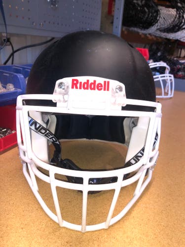 USED RIDDELL SPEED ADULT HELMET - LARGE - FLAT BLACK