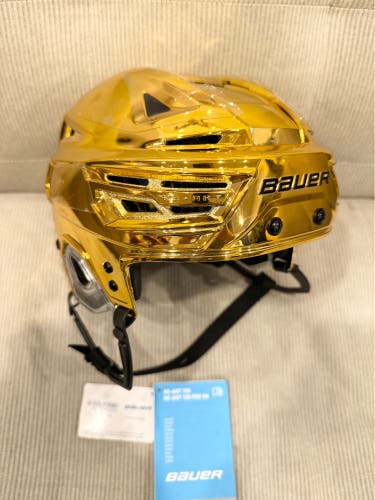 Rare! Vegas Golden Knights Gold Bauer Pro Stock Hockey Helmet Size Medium