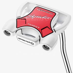 NEW TaylorMade 2024 Spider Ghost White 35" Double-Bend Mallet Putter W/ HC