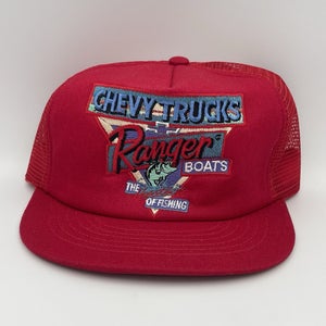Vintage Ranger Boats Chevy Trucks The Heart Of Fishing RARE Snapback Hat Cap 80s