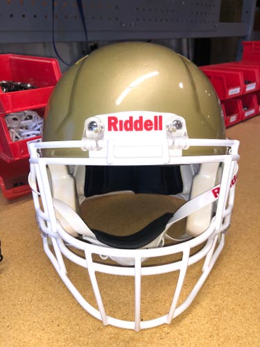 USED RIDDELL SPEED ADULT HELMET - MEDIUM - VEGAS GOLD