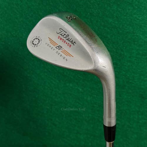 Titleist Vokey Spin Milled 58-8 58 Lob Wedge Dynamic Gold Steel Wedge Flex