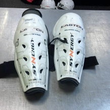 Used Easton SYNERGY Senior Shin Guards White 14" 11339-S000195371