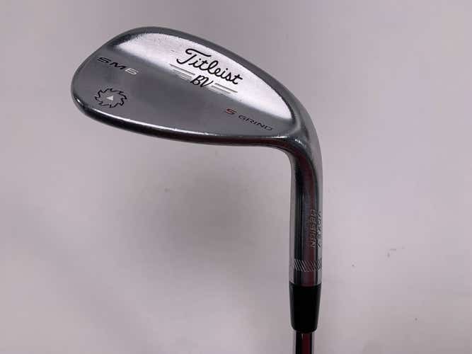 Titleist Vokey SM6 Tour Chrome Sand Wedge SW 56* 10 Bounce S-Grind Wedge Mens RH