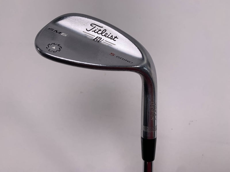 Titleist Vokey SM6 Tour Chrome Sand Wedge SW 56* 10 Bounce S-Grind Wedge Mens RH