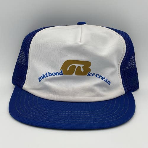 Vintage Gold Bond Ice Cream Hulk Hogan Snapback Hat Trucker Cap Rare USA Made