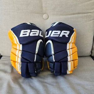 Bauer Vapor X5.0 Gloves 13" (Used) - Navy/Gold