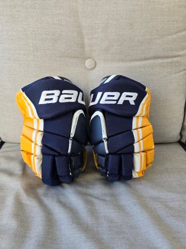 Bauer Vapor X5.0 Gloves 13" (Used) - Navy/Gold