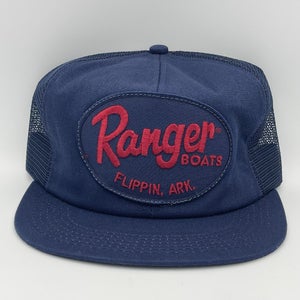 Vintage Ranger Boats Flippin Arkansas K-Products Snapback Hat Patch Trucker Cap