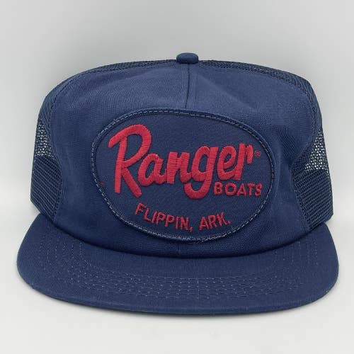 Vintage Ranger Boats Flippin Arkansas K-Products Snapback Hat Patch Trucker Cap