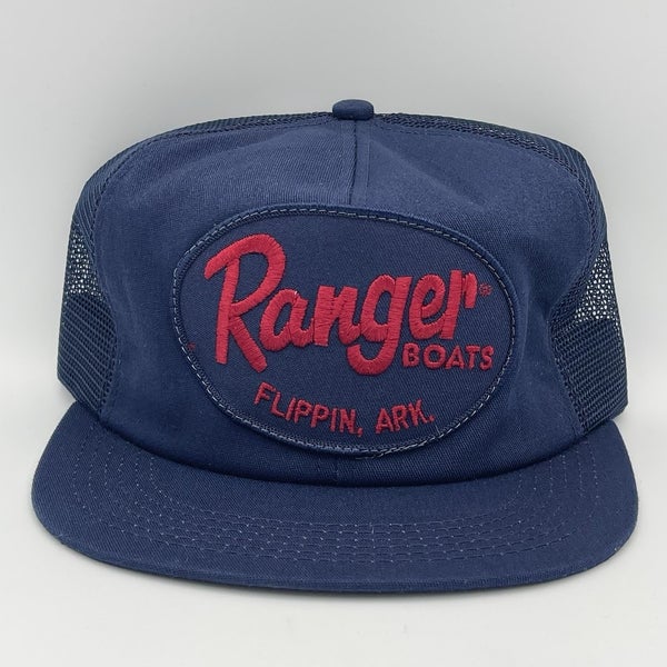 Vintage Ranger Boats Flippin Arkansas K-Products Snapback Hat Patch Trucker Cap