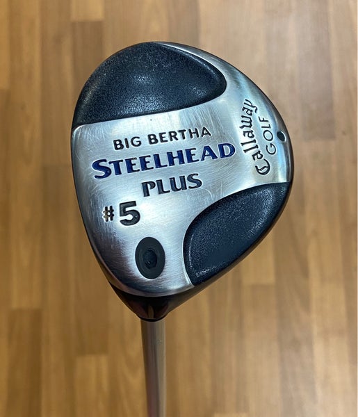 Callaway Big Bertha Steel Head Plus #5 Left Hand Fairway Wood Regular Flex 5 Wood Golf Pride Grip