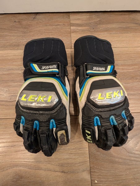 Leki Ski Gloves Men's Medium Racing Gloves