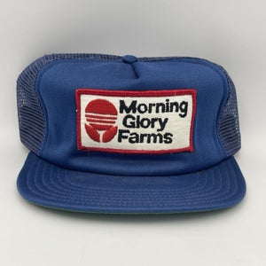 Vintage Morning Glory Farms Snapback Hat Trucker Patch Cap Made In USA