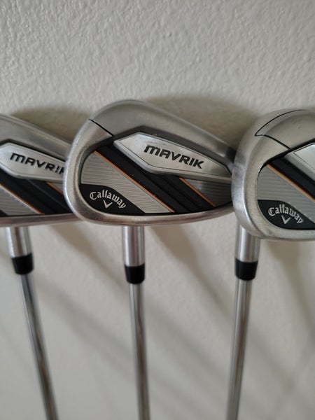 Callaway Mavrik Golf Iron Set 5-PW, AW, SW (8 clubs) Regular Flex Steel Shaft
