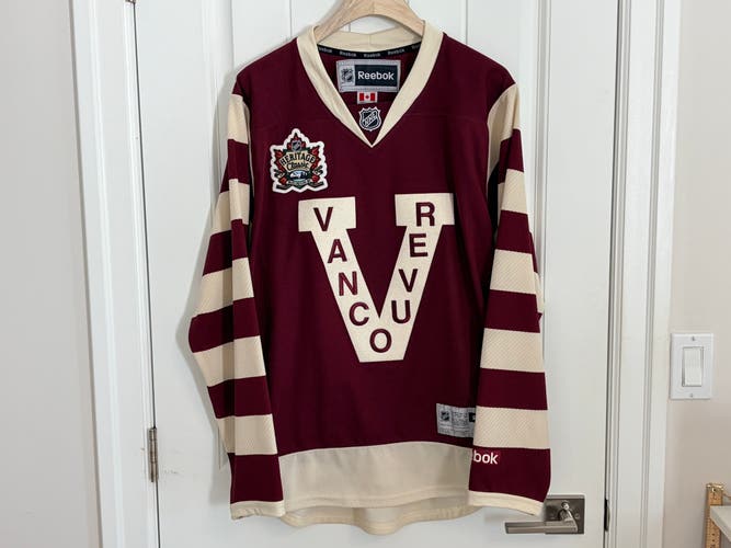 Authentic Reebok Vancouver Canucks Heritage Classic Canada Millionaires Jersey